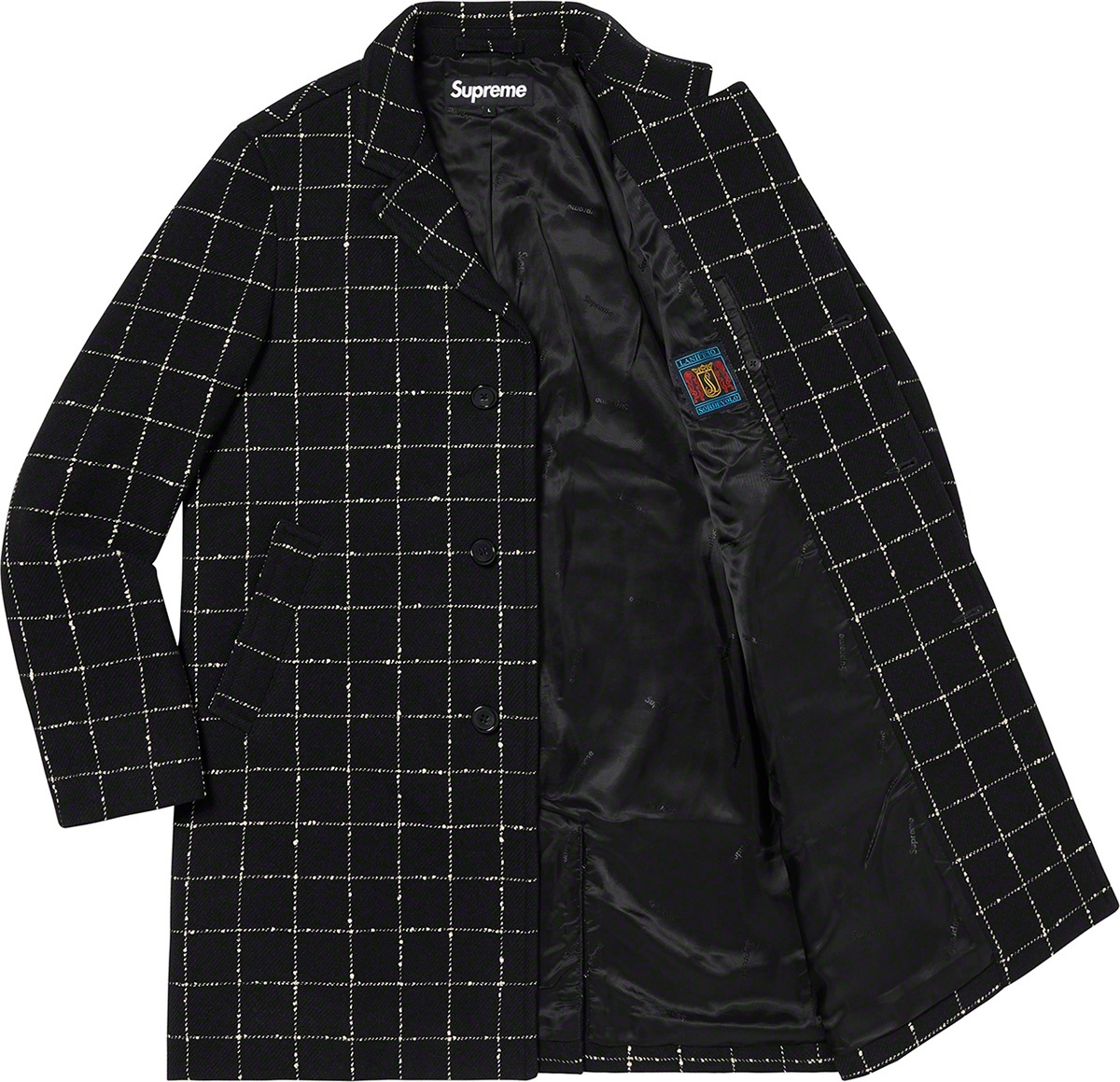 Wool Windowpane Overcoat view 10